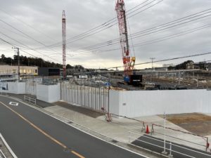 2022年1月 羽沢横浜国大駅開発状況
