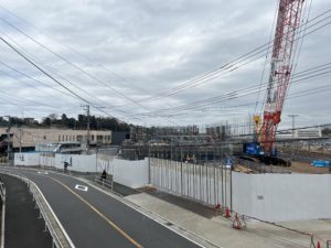 2022年3月 羽沢横浜国大駅開発状況